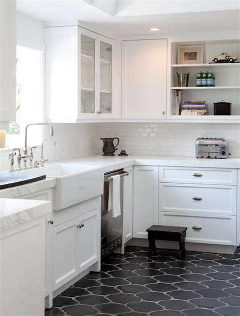 Kitchen Floor Tile Ideas With White Cabinets Hawk Haven