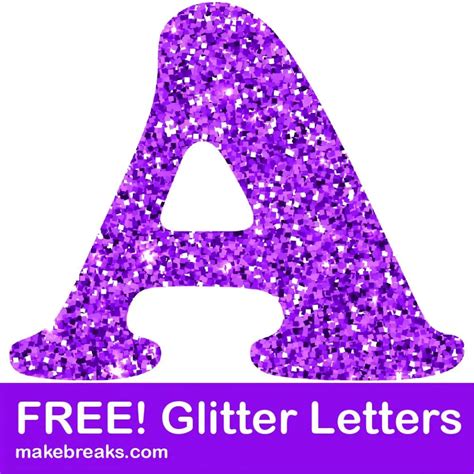 Printable Pink Glitter Letters Caipm