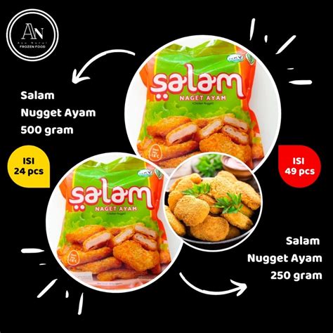 Jual Nugget Ayam Salam Ukuran 500gram Shopee Indonesia