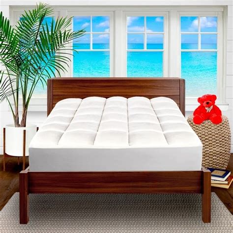 2020 popular 1 trends in home & garden, mattress covers & grippers, furniture with 5 mattress topper and 1. Shop Pillow-Top Premium Mattress Pad - Overfilled Super ...