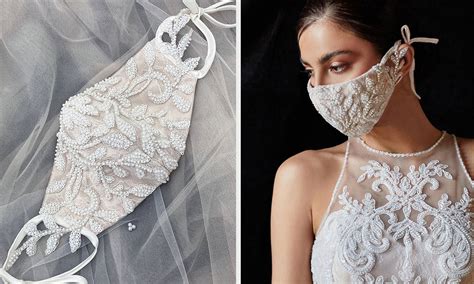 10 Wedding Worthy Face Masks For Brides Grooms And Guests Dwp Mask