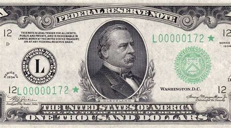 Fake 1000 Dollar Bill Printable Lovely Why Do We No Longer Use 1 000