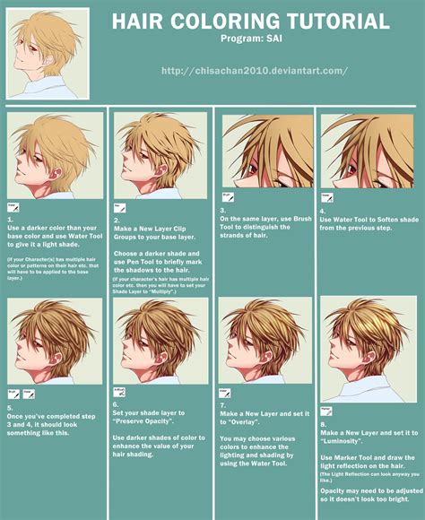 HAIR COLORING TUTORIAL by chisacha on DeviantArt