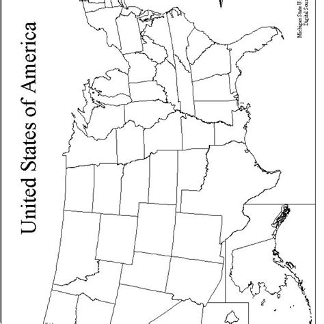 Blank States Map Printable Printable Maps Online