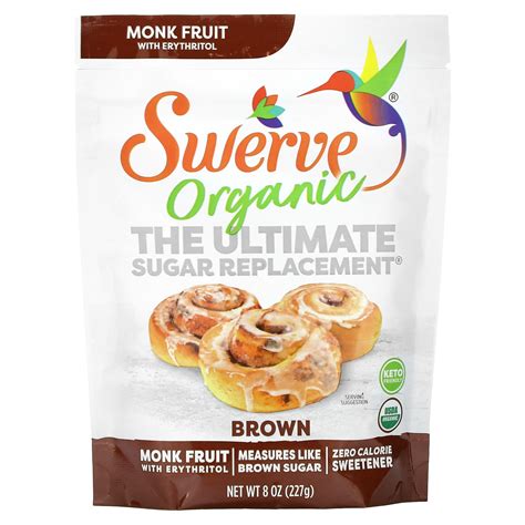 Swerve Organic The Ultimate Sugar Replacement Brown 8 Oz 227 G