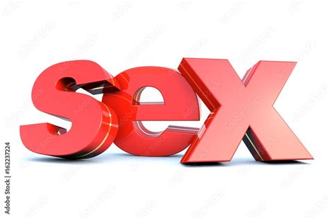 sex red glossy text on white background stock illustration adobe stock