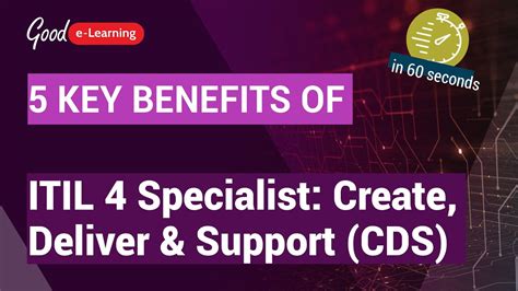 5 Key Benefits Of Itil® 4 Specialist Create Deliver And Support Itil 4
