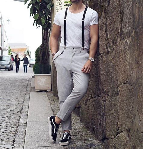 30 Summer Street Outfit Ideas For Men With Images Suspenders