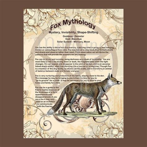 Fox Magick Myths And Correspondences Fox Spell Magick Fox Etsy Book