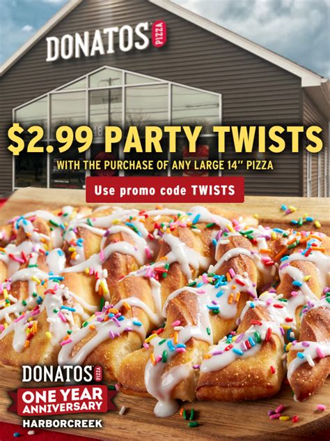 Celebrate Our Anniversary With A Special Deal 🥳 Donatos