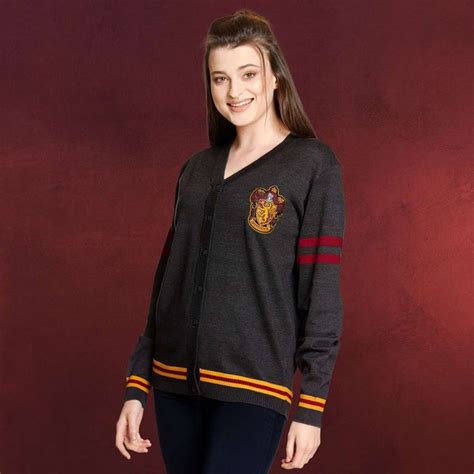 Harry Potter Gryffindor Cardigan Mit Wappen Elbenwald Gryffindor