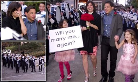 Man Uses Marching Band To Surprise Wife With Vow Renewal On Th Anniversary Daily Mail Online