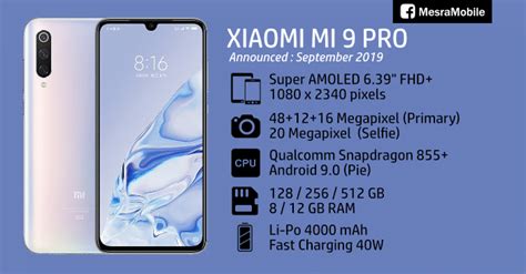 Anda dapat membeli xiaomi mi 9 pro dengan harga terendah senilai rp 12.877.650 dari shopee. Xiaomi Mi 9 Pro Price In Malaysia RM2299 - MesraMobile