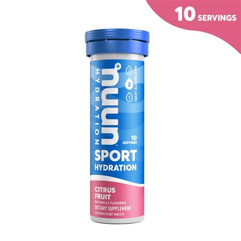 Nuun Hydration Sport Effervescent Electrolyte Supplement Citrus