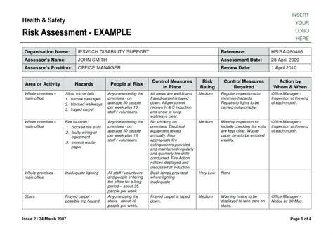 Vendor Risk Assessment Template Sample Templates