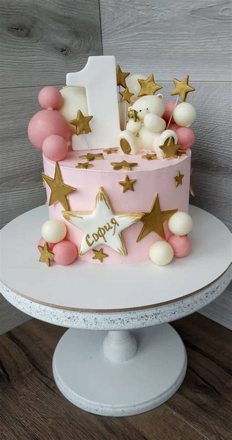 47 Cute Birthday Cakes For All Ages First Birthday Pink Cake