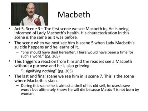 What Is The Main Message Of Macbeth In Act 5 Ptmt