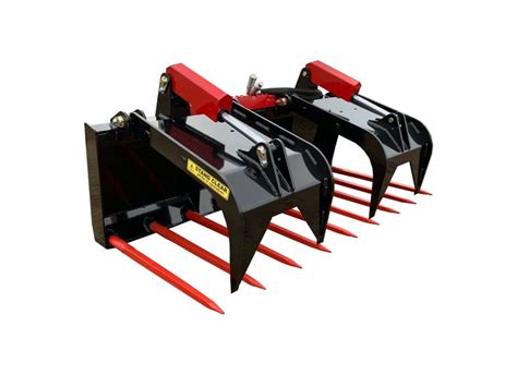 Viewing A Thread Skid Steer Compatible Manure Forks And Material Bucket