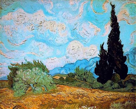 Wheat Field With Cypresses — Vincent Van Gogh