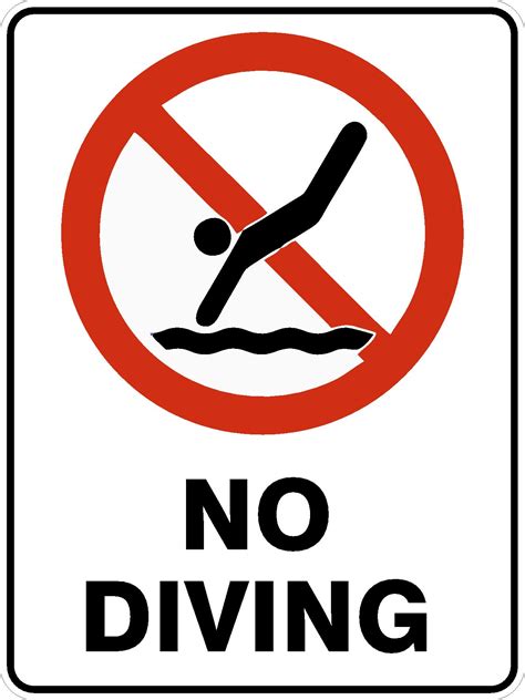 No Diving Discount Safety Signs Australia