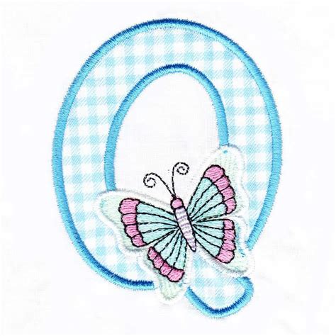 Applique Butterfly Alphabet 2 Sizes Products Swak Embroidery