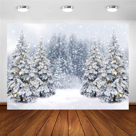 Buy Avezano Winter Scene Backdrop Wonderland Snowflake Photography