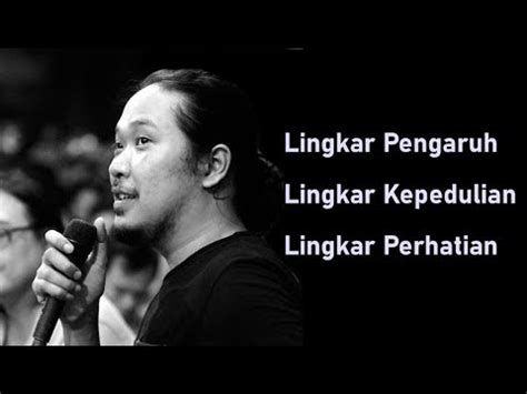 Sabrang Mowo Damar Panuluh | Lingkar pengaruh, lingkar kepedulian, lingkar perhatian - YouTube