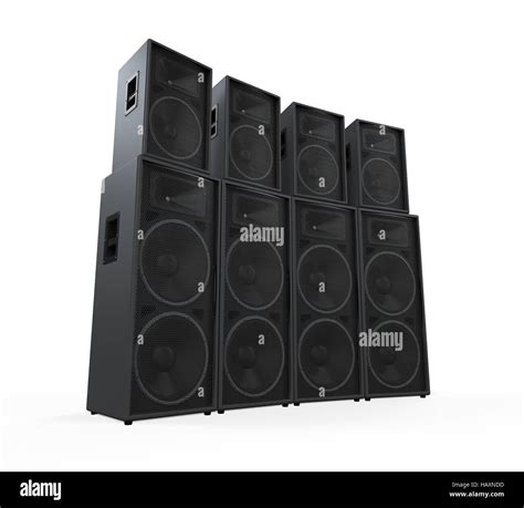 Large Audio Speakers Stock Photo Alamy