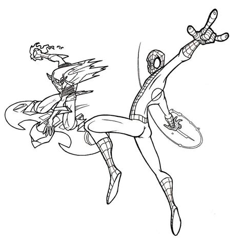 Free printable spiderman coloring pages for toddlers, preschool or kindergarten children. Spiderman Green Goblin Coloring Pages - Coloring Home