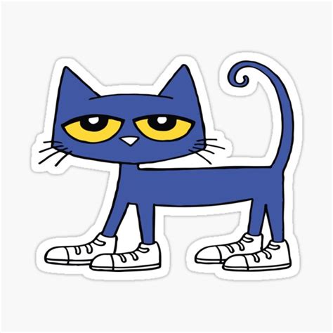 Pete The Cat I Love My White Shoes Sticker For Sale By