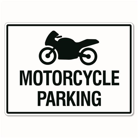 Motorcycle Parking Sign The Signmaker