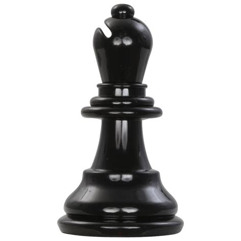 Giant Chess Piece 6 Inch Dark Plastic Bishop Megachess
