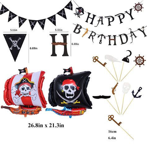 Pirate Birthday Party Decorations For Kids Pirate Theme Party Supplies