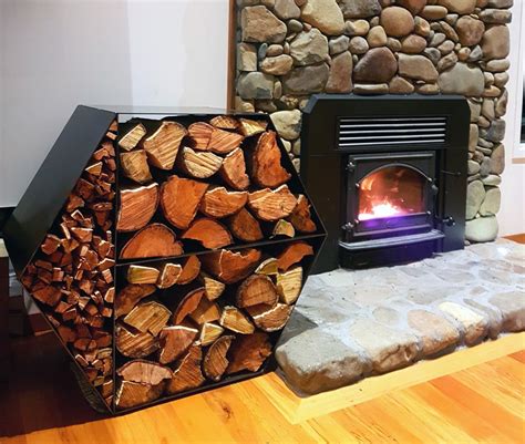 We specialise in helping people organise their busy and cluttered lives. Corten Steel Firewood Stack | Bray Design