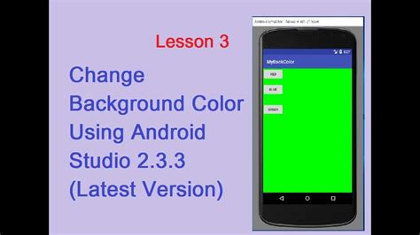 This is especially annoying in group chats where multiple people are the same color. Change App Background Colour In The Android Studio ...