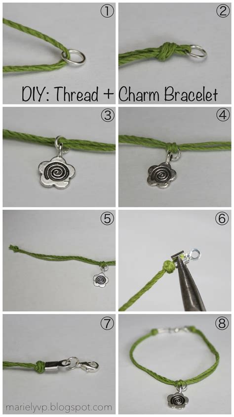 We Read Diy Thread Charm Bracelets
