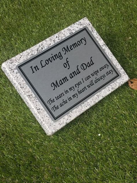 Personalised Memorial Grave Plaque Grave Marker Cemetery Marker Grave