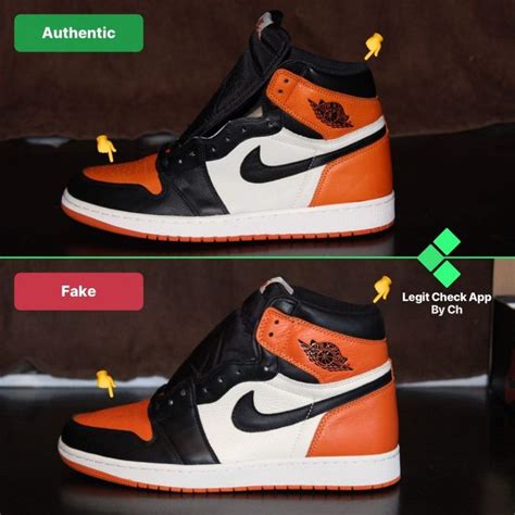 Real Vs Fake Nike Air Jordan Atmosphere Sneaker Comparison