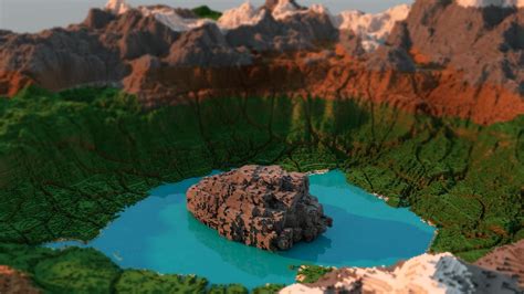 Minecraft Video Games Tilt Shift Landscape Wallpapers