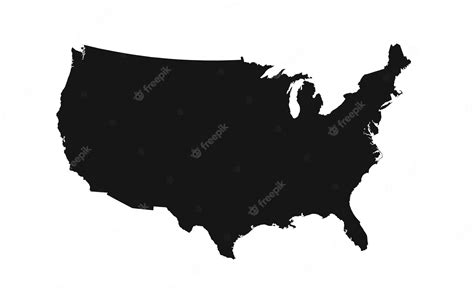 mapa de estados unidos con estados federales ilustración vectorial mapa de los estados unidos