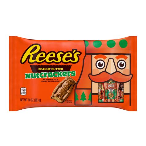 Reeses Milk Chocolate Peanut Butter Filled Nutcrackers Laydown Bag