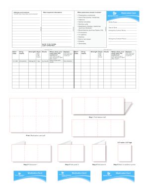 Fascinating Blank Medication List Templates Snowmanadventure