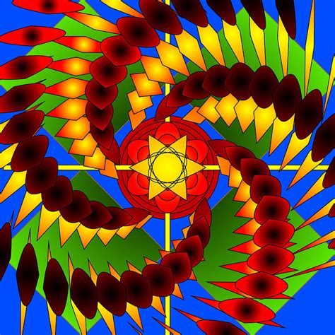 A Spiral Mandala Digital Art By Mario Carini