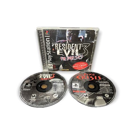 Resident Evil Nemesis Playstation Ps Ps Ps With Dino Crisis Demo