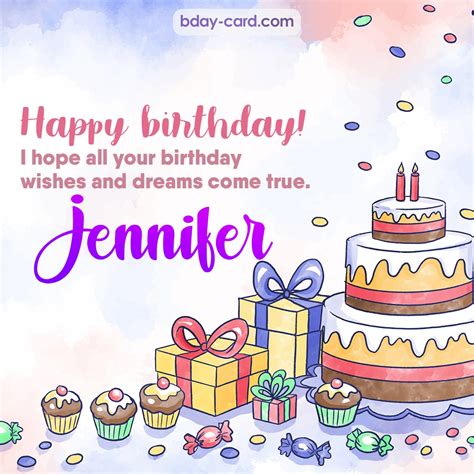 Birthday Images For Jennifer 💐 — Free Happy Bday Pictures And Photos