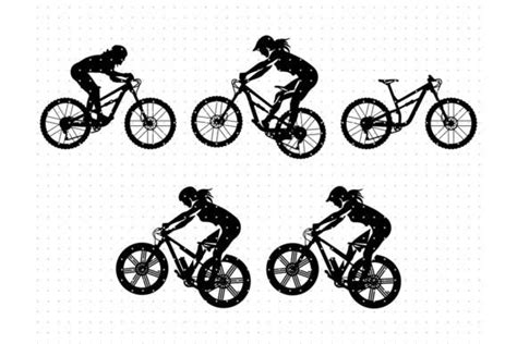 Riding A Mountain Bike Svg Graphic By Crafteroks · Creative Fabrica