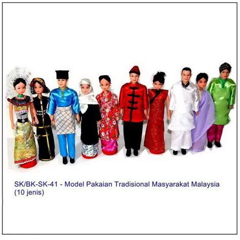 Pakaian gawai tradisional pakaian jenama kuching malaysia. Pakaian Tradisional Gambar Kartun Pelbagai Kaum Di ...