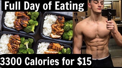 Full Day Of Eating Bulking How To Eat 3300 Calories For 15 Youtube