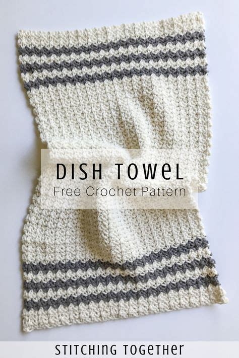 Cute Crochet Country Dish Towel Adds Great Modern Farmhouse Style To