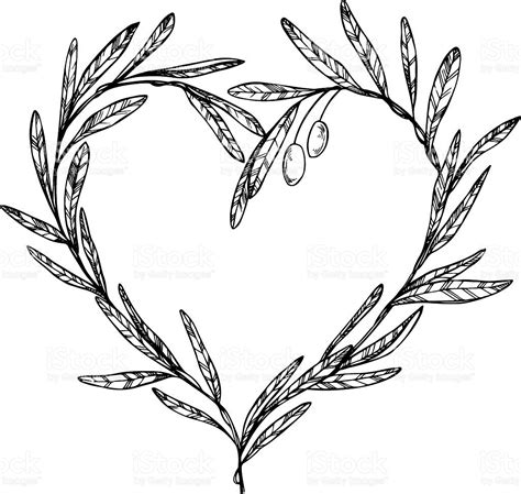 Olive Leaf Sketch Olive Olives Clipart Vector Sketch Hand Drawn Leaf